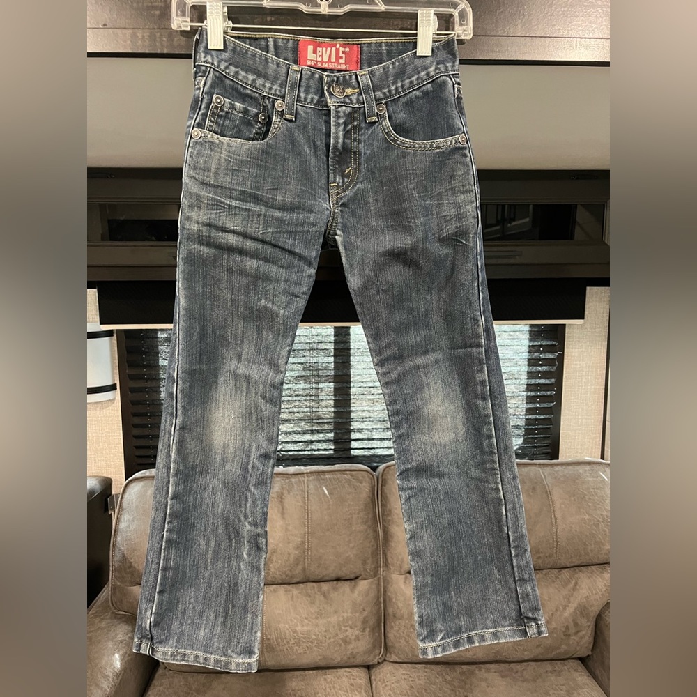 LEVI’S Black Label 514 Slim Straight Boy’s Jeans Size 8R 24X22